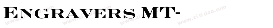 Engravers MT字体转换